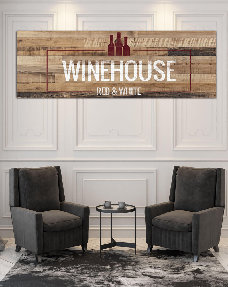 Reclaim Wood Style Long Logo to Canvas Wall Art - LS33